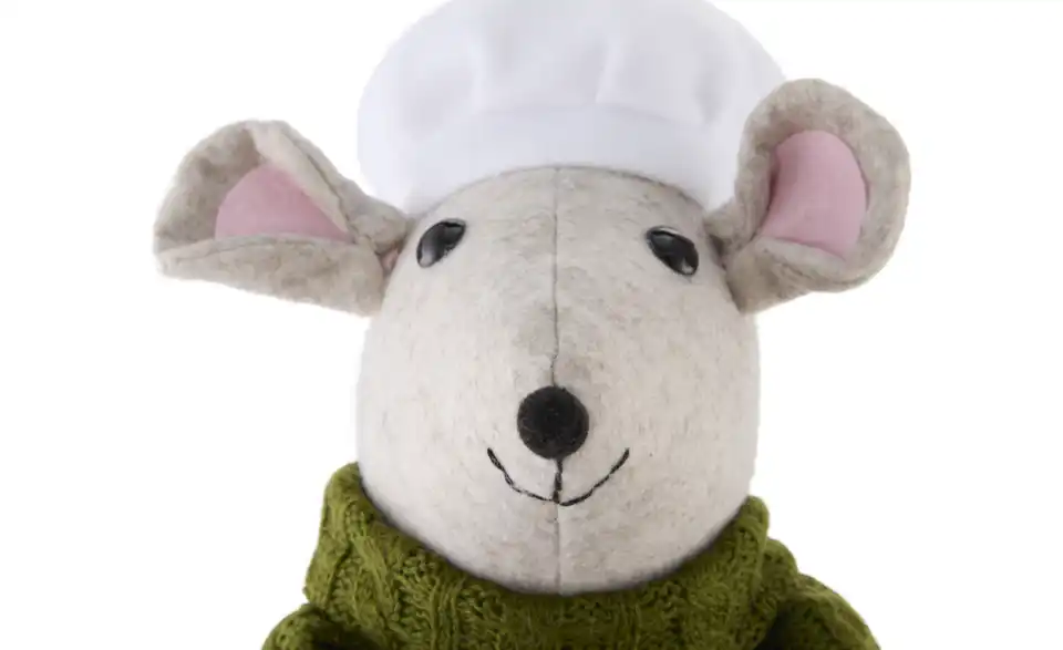 HOME STORY Figur Weihnachtsmaus, Detailansicht