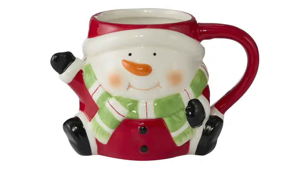 HOME STORY Tasse Schneemann, Frontansicht