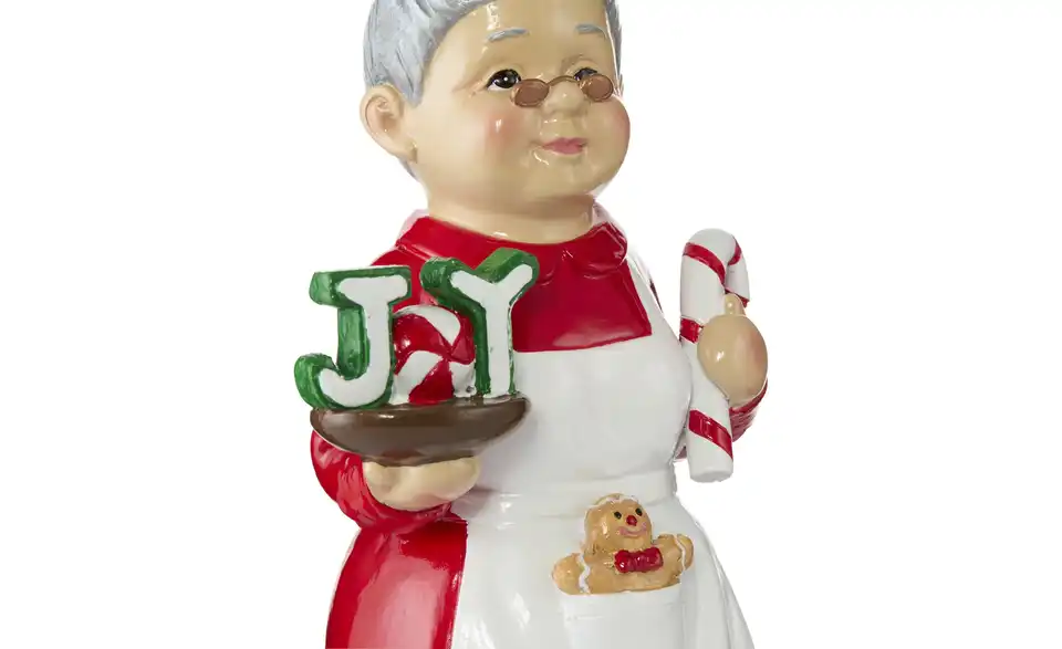 HOME STORY Dekofigur Mrs. Santa, Detailansicht