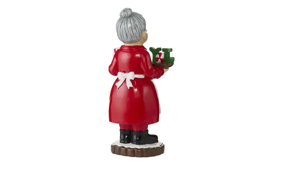 HOME STORY Dekofigur Mrs. Santa, Rückansicht