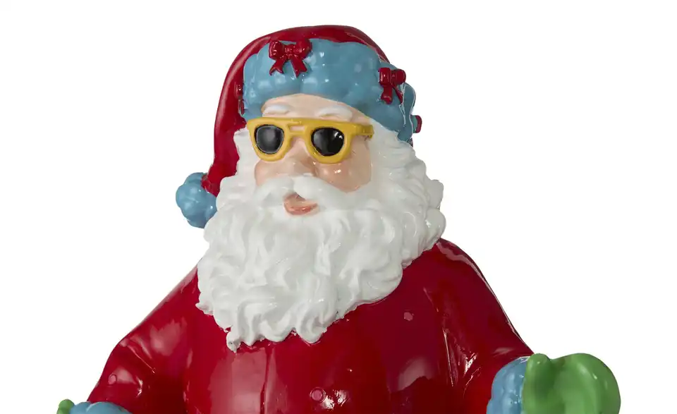 HOME STORY Dekofigur Santa auf Inliner, Detailansicht