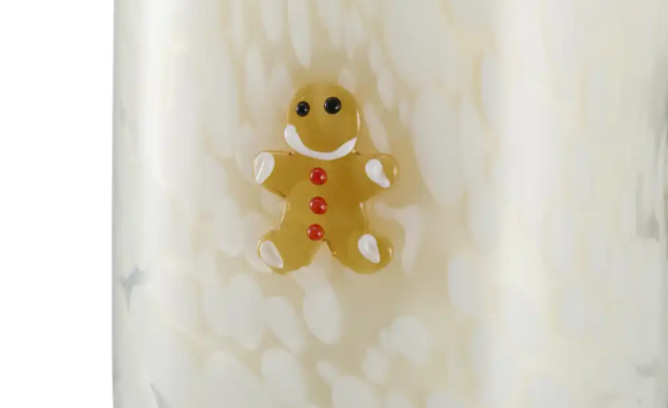 HOME STORY Duftkerze im Glas Lebkuchenmännchen, Detailansicht