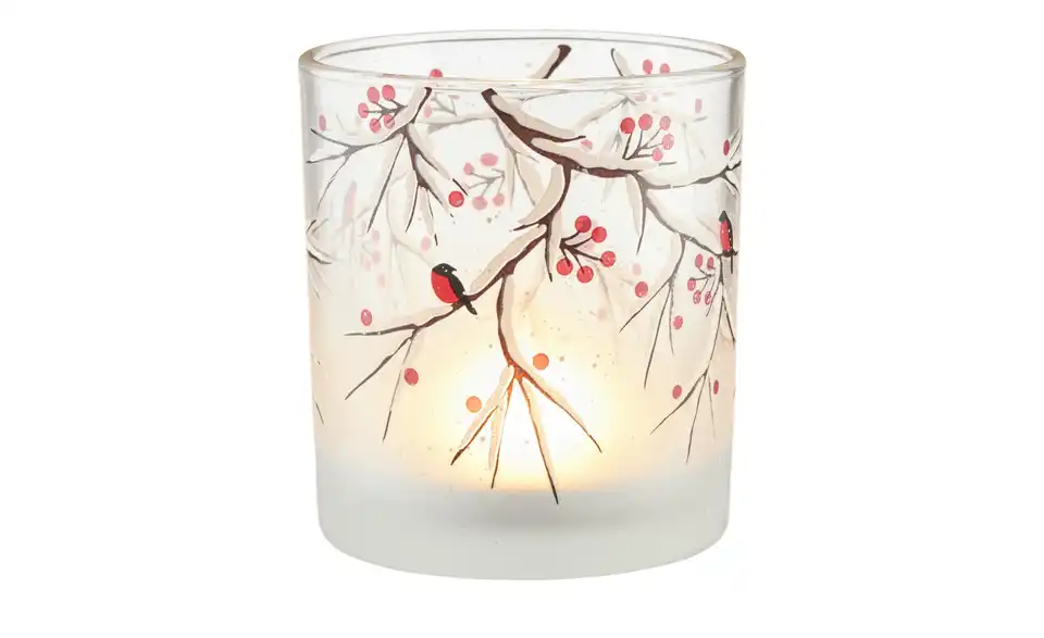 HOME STORY Teelichtglas Zweige, Beleuchtet