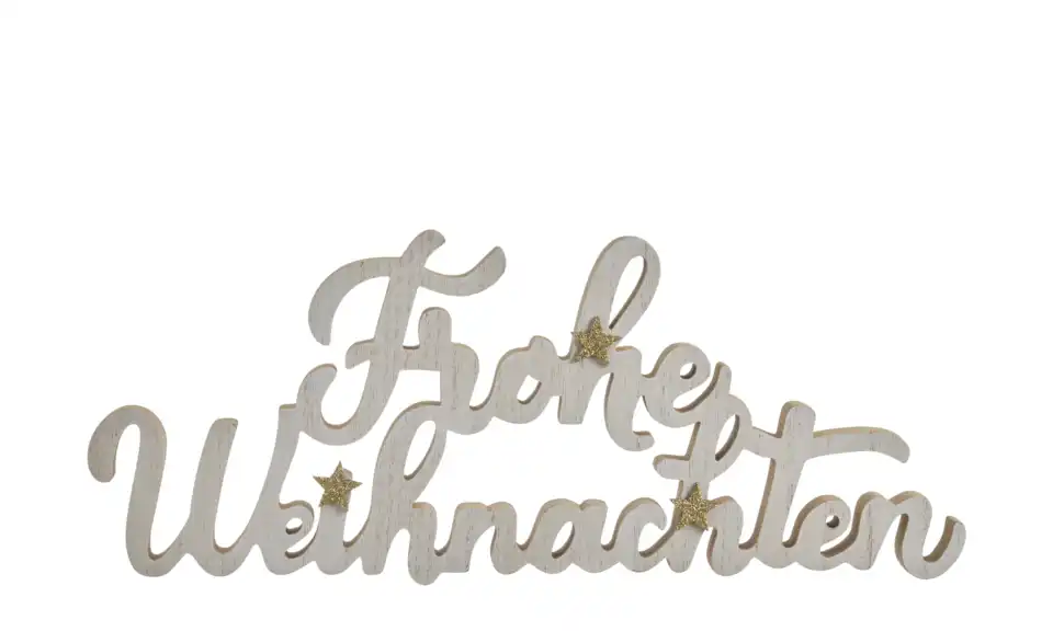 HOME STORY Schriftzug Frohe Weihnachten, Frontansicht