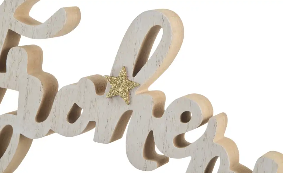 HOME STORY Schriftzug Frohe Weihnachten, Detailansicht