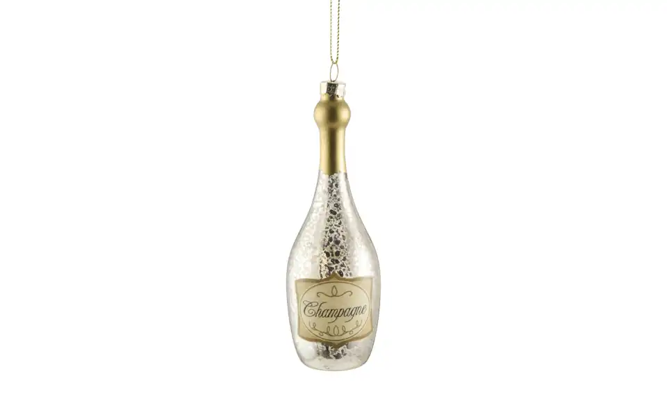 HOME STORY Baumschmuck Champagnerflasche, Frontansicht