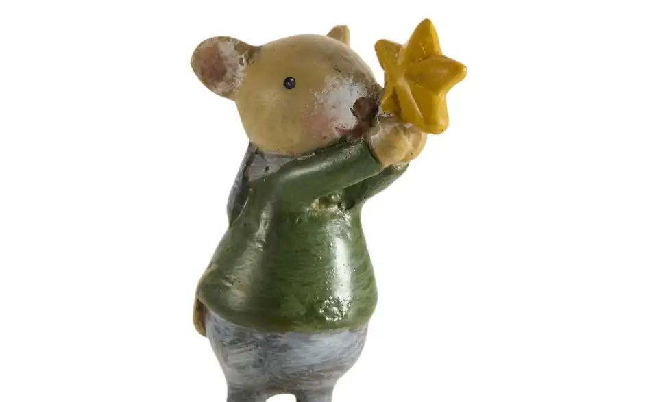 Weihnachtsfigur Maus, Detailansicht