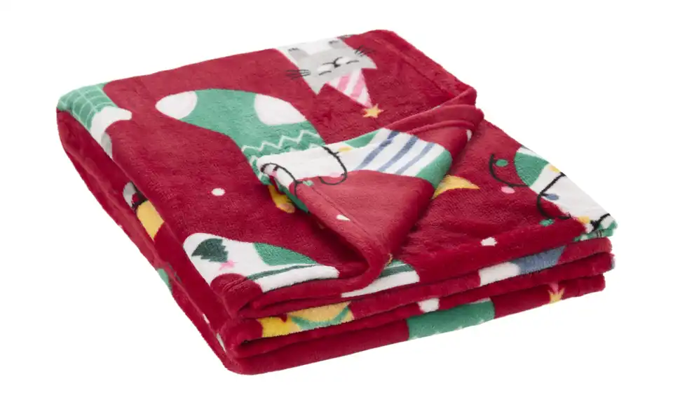 Kuscheldecke Weihnachtskatze, Perspektive