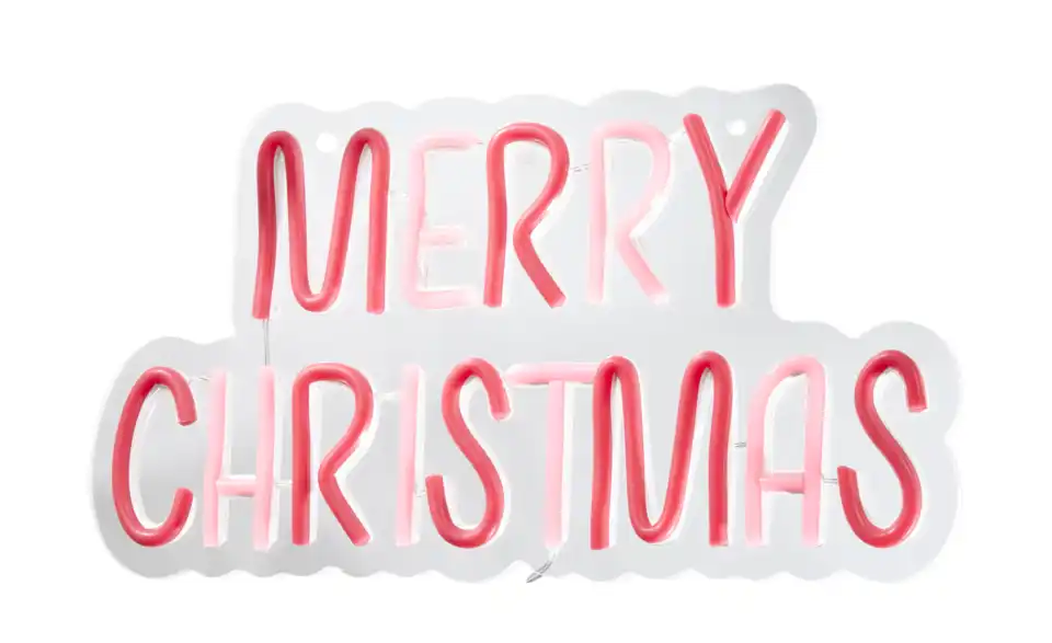 LED Neonschild Merry Christmas, Perspektive