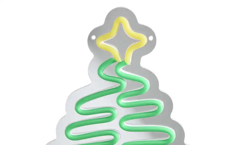 LED Neonschild Weihnachtsbaum, Detailansicht
