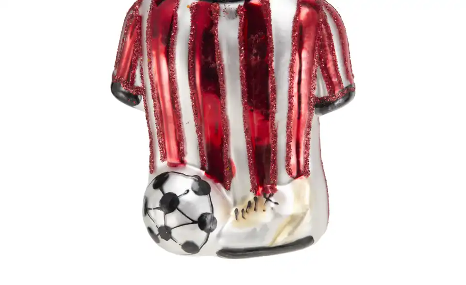 Weihnachtsbaumschmuck Fußball, 2er Set, Detailansicht