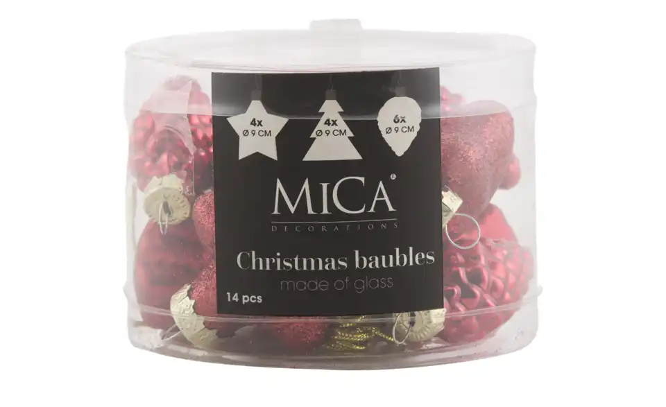 Weihnachtsbaumschmuck, 14er Set, in Wohnsituation