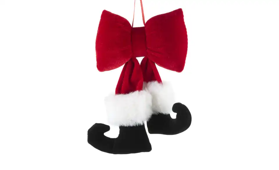 Anhänger Schleife Weihnachtsmann, Frontansicht