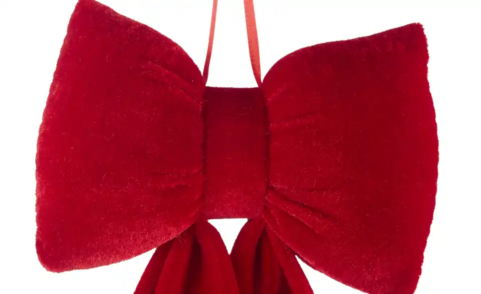 Anhänger Schleife Weihnachtsmann, Detailansicht