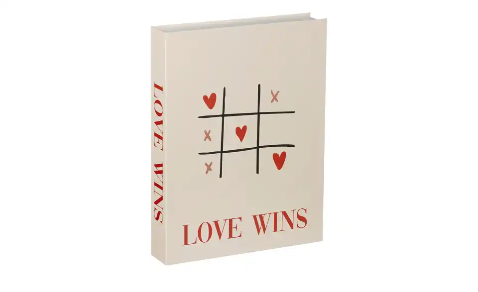 Deko Buch Love, Frontansicht