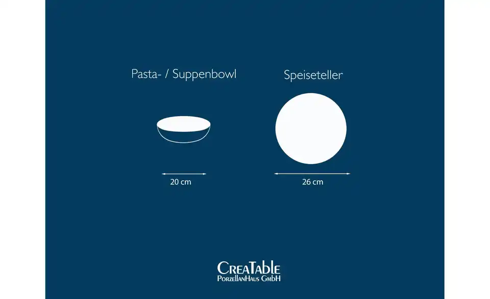 CreaTable Tafelservice Chef Collection, Bild mit Text