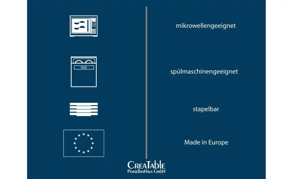 CreaTable Tafelservice Chef Collection, Bild mit Text