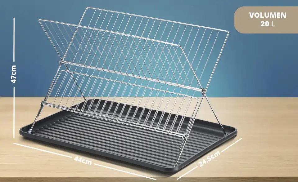 KHG Abtropfgestell mit Abtropfschale, Bild mit Text