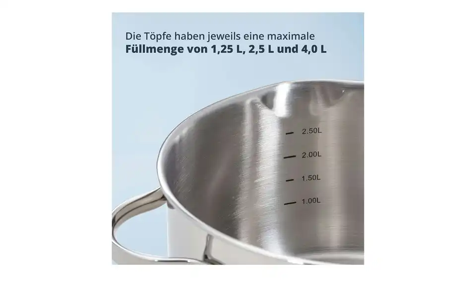 KHG Topfset, 3 teilig, Bild mit Text