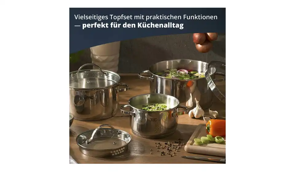 KHG Topfset, 3 teilig, Bild mit Text