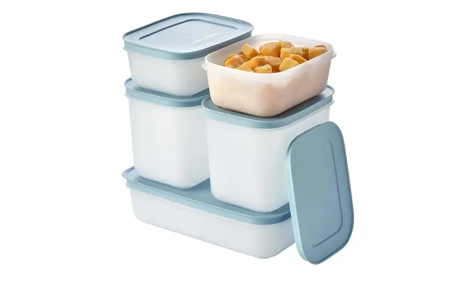 Tupperware Gefrierdosen Starter-Set 1x 1L, je 2x 1,1L und 0,45 L, Funktionsansicht