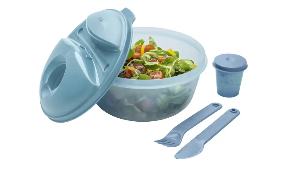 Tupperware Salatbowl, in Wohnsituation