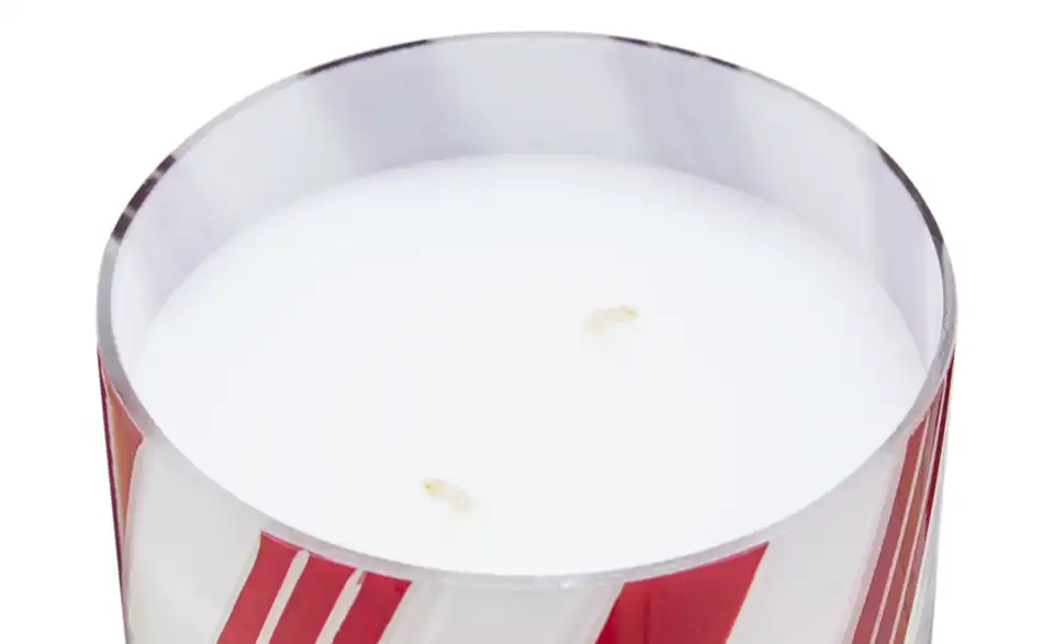Kerze im Glas, Detailansicht