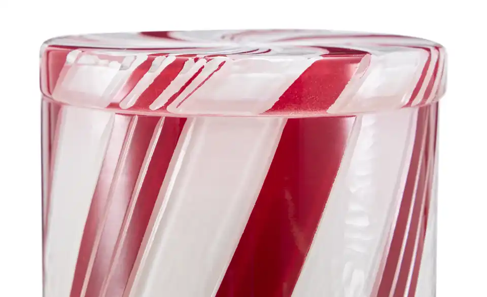 Kerze im Glas, Detailansicht