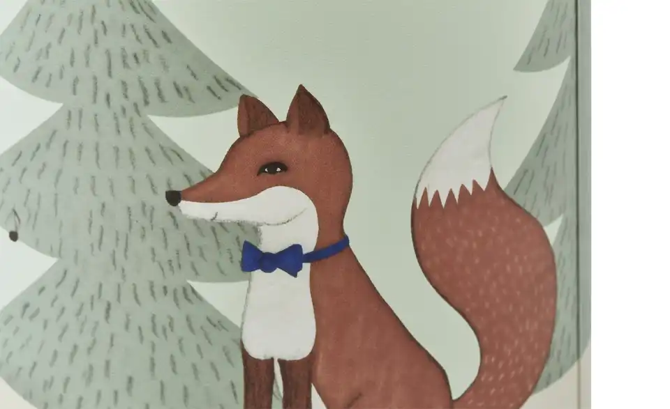 Tischleuchte Wald, Detailansicht