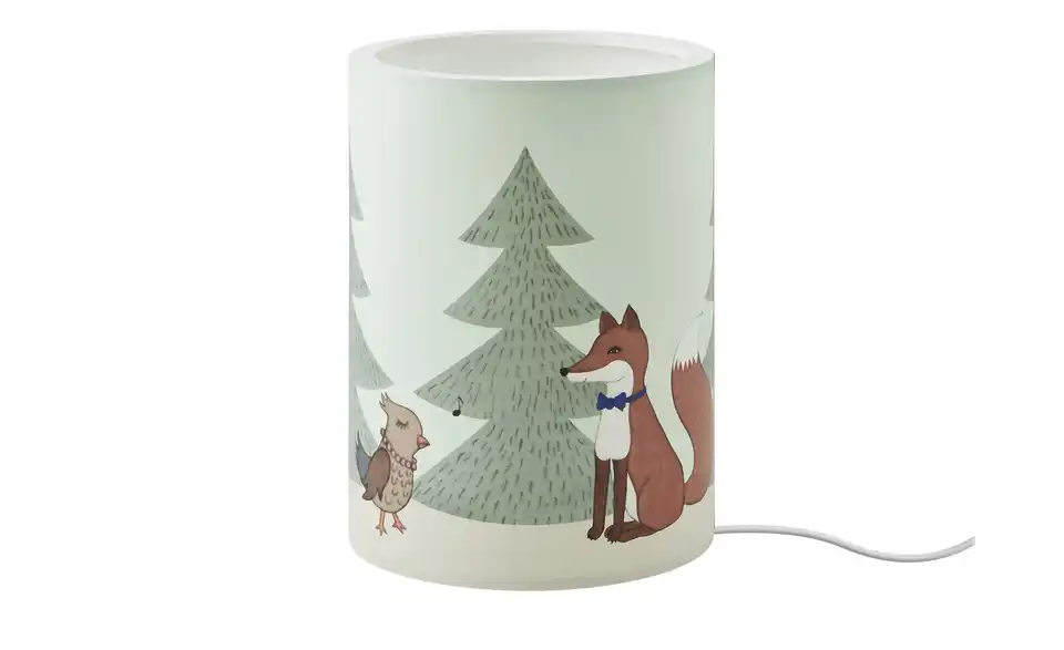 Tischleuchte Wald, Frontansicht