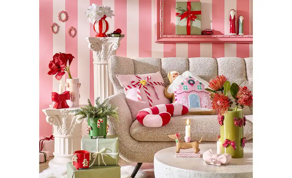 HOME STORY Vase mit 3D Schleifen, in Wohnsituation