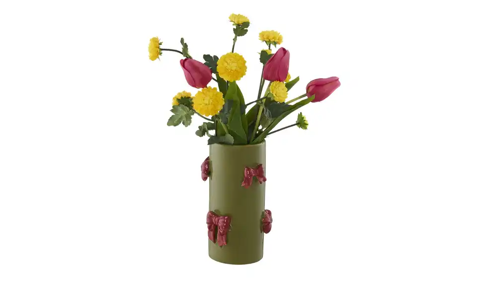 HOME STORY Vase mit 3D Schleifen, Frontansicht
