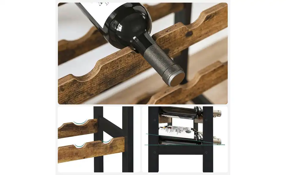 Weinregal, Detailansicht