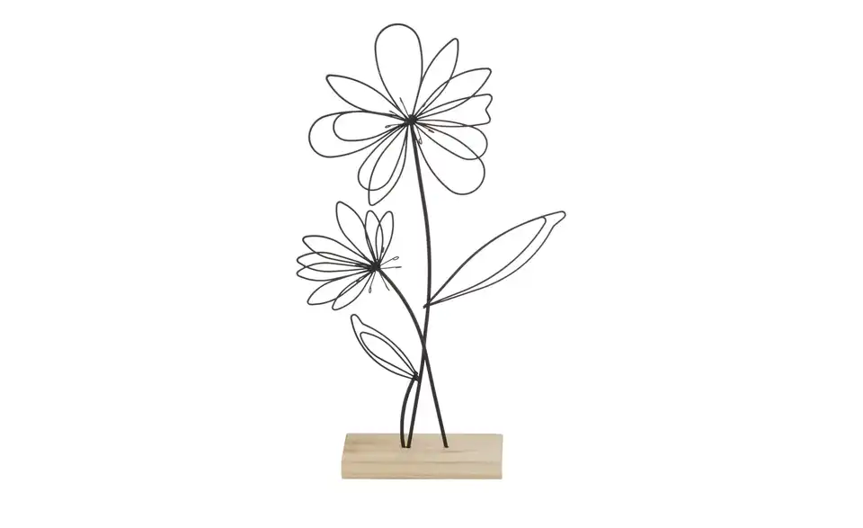 Dekoaufsteller Blume, 2er Set, Frontansicht