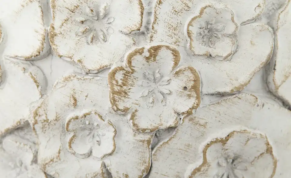 Übertopf Blumen, Detailansicht