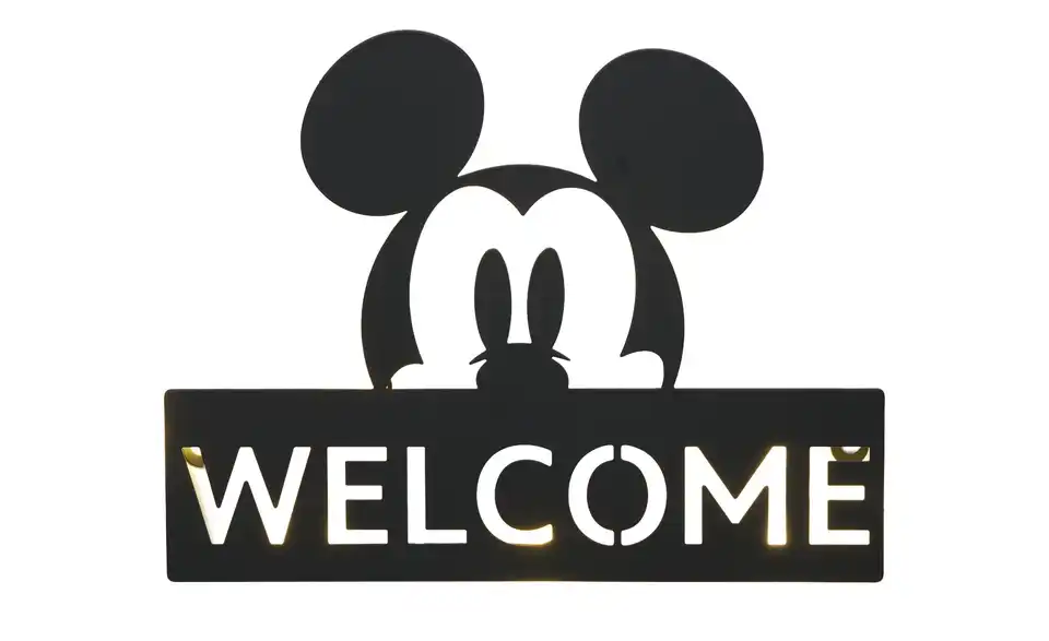Disney LED Mickey Türschild, Beleuchtet