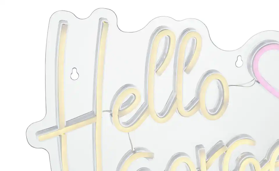 LED Neon Schild, Detailansicht