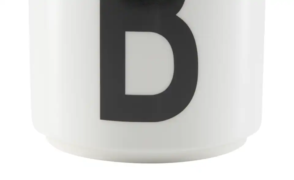 DESIGN LETTERS Buchstabenbecher, Detailansicht