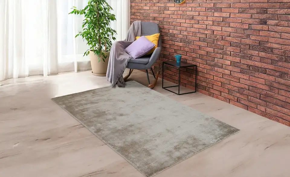 como Handloom-Teppich Hiver, in Wohnsituation