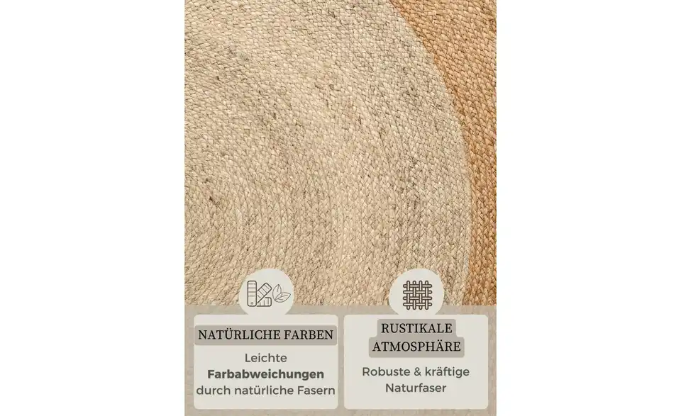 Hanse Home Juteteppich, Bild mit Text