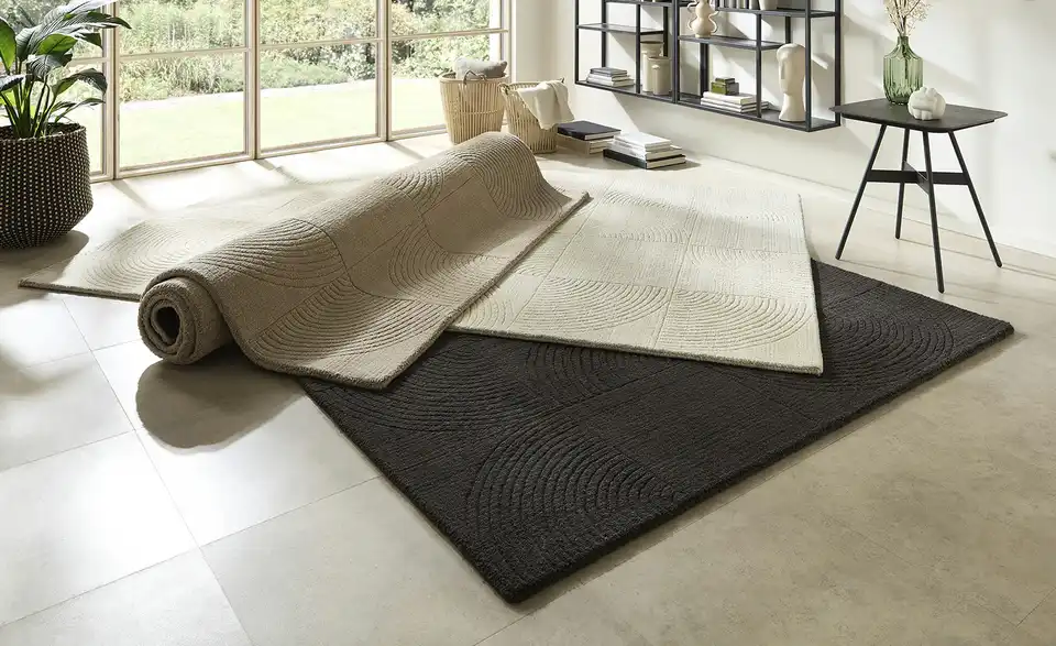 Handweb-Teppich Zen, in Wohnsituation