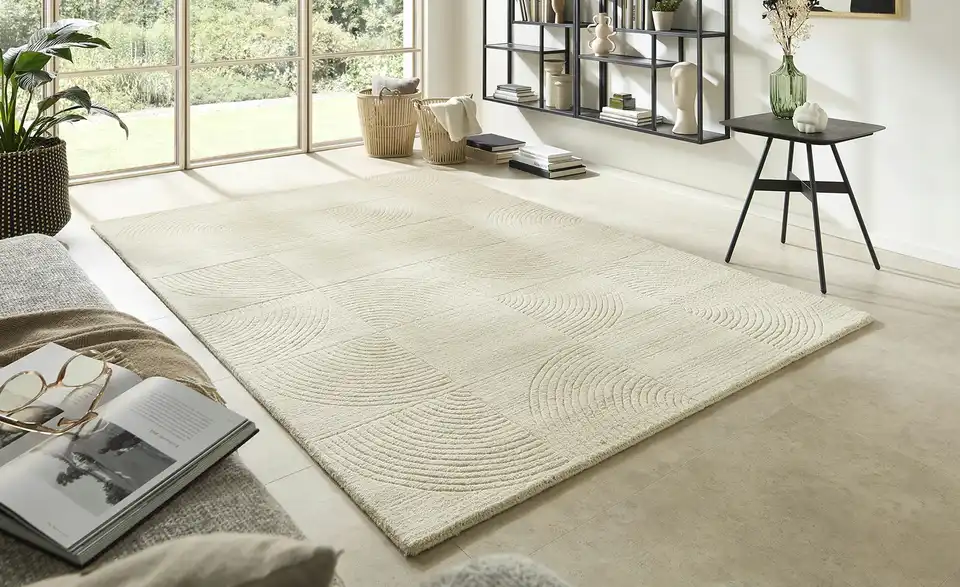 Handweb-Teppich Zen, in Wohnsituation