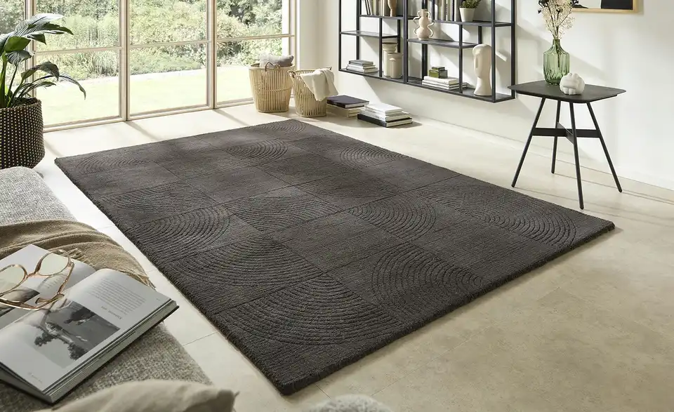 Handweb-Teppich Zen, in Wohnsituation