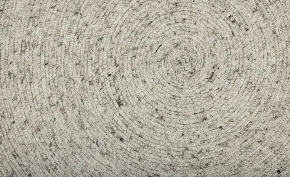 Handweb-Teppich Pito Round, Detailansicht