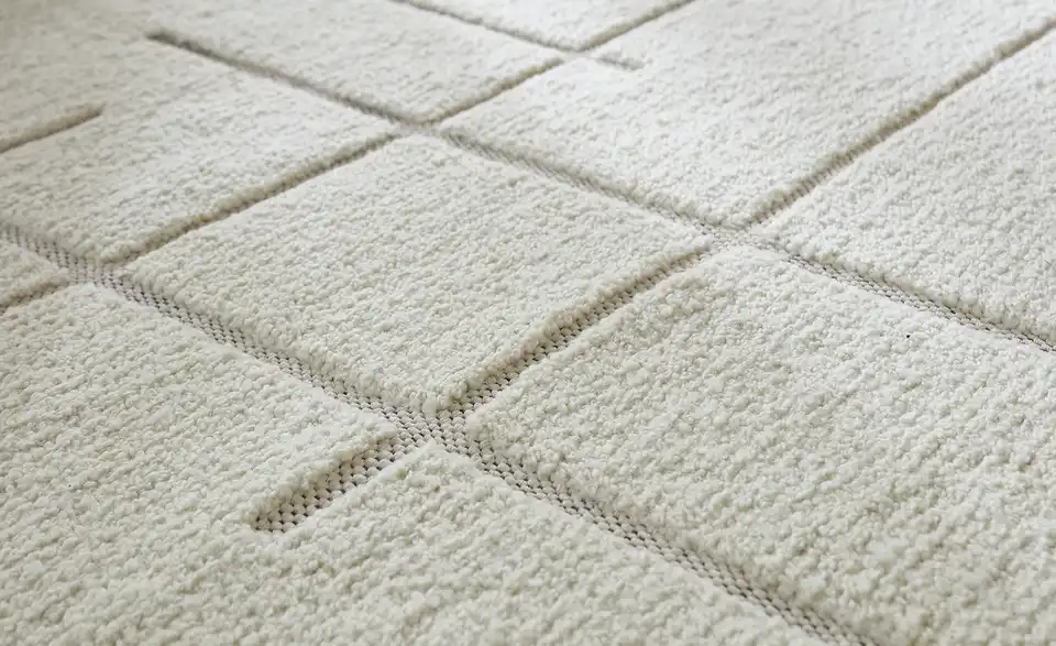 Handweb-Teppich Boutique, Detailansicht