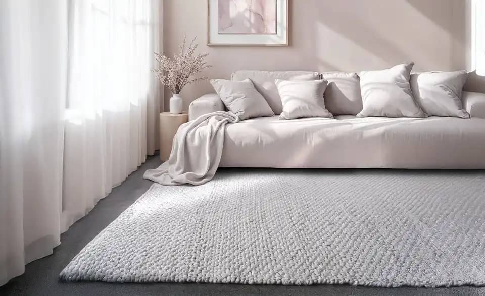 como Handweb-Teppich Lakaav II, in Wohnsituation