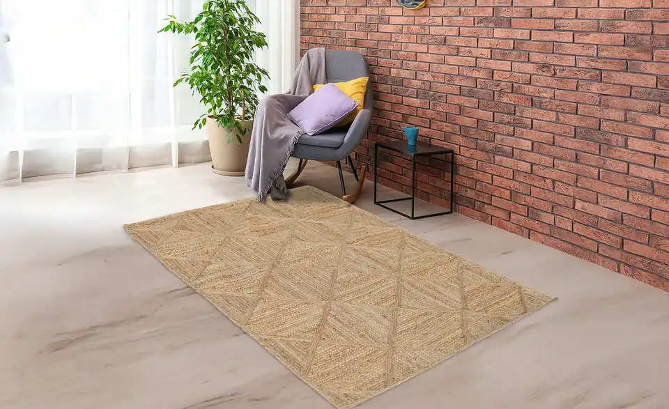 como Flechtteppich Farm House, in Wohnsituation