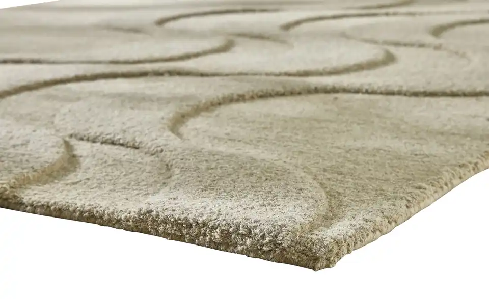 Handtuft-Teppich Flow, Detailansicht