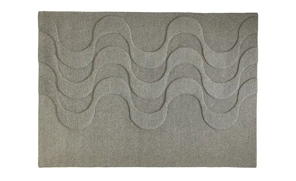 Handtuft-Teppich Flow, Frontansicht