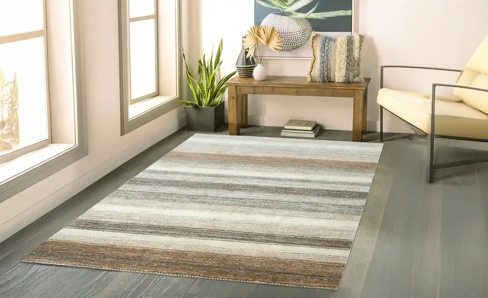Handtuft-Teppich Texas, in Wohnsituation